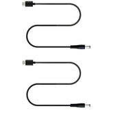 Usb C To Dc 5.5Mm X 2.5Mm(Compatible With 5.5X2.1Mm) Power Cord, Usb Type C Input To Dc 12V 3A Out Power Cable, Work With Pd Charger And Power Bank. For Outdoor, Studio And Travel. (2 Pack, 3.3 Feet)