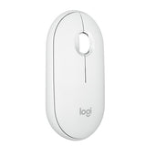 Pebble Mouse 2 M350S Slim Bluetooth Wireless Mouse, Portable, Lightweight, Customizable Button, Quiet Clicks, Easy-Switch For Windows, Macos, Ipados, Android, Chrome Os - Tonal White