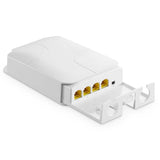 Outdoor 5 Port Gigabit Poe Extender, 1 In 4 Out Poe+ Switch, 10/100/1000Mbps, Ieee 802.3 Af/At/Bt 90W, Wall Mount Waterproof Poe Passthrough Switch