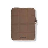 Sonix Puffy Laptop Sleeve Case & Tablet Sleeve | Compatible with 13-14 Inch Laptops and iPad Pro | Quilted Pillow Puffer Computer Bag Cover | 13-14 Inch | Mocha