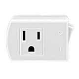 15 Amp, 125-Volt Ac 3-Wire Grounded Switch Tap With On/Off Button, 1470-W, White