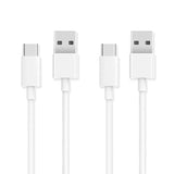 2-Pack Of 6Ft Usb-C To Usb-A Charger Cable For Ipad Pro, Galaxy, Macbook Air, Nintendo Switch, Pixel, Lg, Sony, Oneplus - Usb-C Charging Cord Usb To Usb-C Charger, White