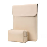 MOSISO Laptop Case 13 inch, 13 inch Laptop Sleeve Compatible with MacBook Air M4 M3 M2 M1 2025-2018 / Pro M2 M1 2025-2016, Faux Suede Leather Case with Small Bag, Apricot
