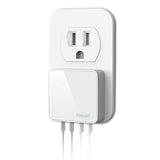 Usb C Charger, Thin Flat 52W 4-Port Fast Wall Charger With Two 20W Power Delivery And 2 Port For Iphone 14/14 Pro/14 Pro Max, Galaxy, Pixel, Ipad Pro, Airpods More, Upgraded