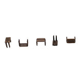Zipper Repair Kit Solution 5 Zipper Heads - Sliders With Pulls #5 Bran