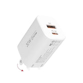 30W Usb-C Fast Charger Adapter,(Foldable) Pd Wall Charger Block Pd Qc 3.0 Pps Dual Port Type C Charger For Iphone15/14/13,Samsung S21/S22,Note 20,Pixel 7/8 Pro,Macbook,Ipad, Airpods.