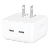 35W Dual Usb-C Port Compact Power Adapter, Pd 3.0 Gan Foldable Type C Plug Fast Wall Charger Block For Phone16/15/14/13/12/11/10Pro Max Plus Mini, Ipad, Macbook Air And More