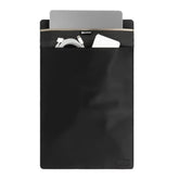SLNT Weatherproof Nylon Faraday Bag with Silent Pocket - Signal Blocking Device Vertical Sleeve for 13" Laptops & Tablets - Blocks RFID, WiFi, Bluetooth, NFC, Cellular, GPS, EMF (Black Nylon, 13 in)