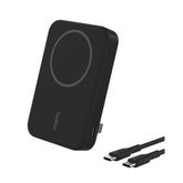 Belkin Portable Charger, Wireless Power Bank 15W 8000 mAh w/ Qi2 - MagSafe Charger w/Built-in Pop-up Kickstand - Compatible w/iPhone 17, Air, Pro, Pro Max, Google Pixel 10, etc. - Black