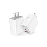 Iphone 16 17 Charger Block Fast Charging, 20W Usb-C Power Adapter For Iphone 17/16/16 Plus/16E/16Pro/16Pro Max/15/14/13/12, Dual Port Usb A & C Charger Type C Wall Plug Apple Cube For Ipad Samsung