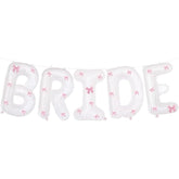 40" Pink Bride Balloon with Ribbon Bows – Bridal Shower & Bachelorette Party Decor