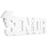 Large Senior 2026 Sign Graduation Decorations Class Of 2026 Photo Booth Props For Photoshoot, Graduation Table Centerpieces For Senior Night Decor Letter Sign Grad Party Supplies - White