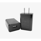 Wall Charger Cube 5V2A Usb Power Supply Charging Block Universal Wall Plug Brick Portable Travel Fast Charger Power Adapter For Iphone, Samsung Galaxy, Lg (2Pcs-Black)