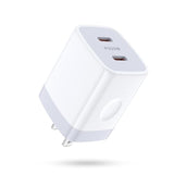 Usb C Charger Block, 25W 2 Port Type C Wall Charger Fast Charging Dual Pd Power Adapter Plug For Iphone 17 16 Pro Max 16E 15/15 Pro/15 Pro Max/15 Plus,Samsung Galaxy S24 S23 S22 S21 S20 Android Phone