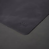 | Genuine Leather Mouse Pad For Office & Home – Non-Slip Premium Leather Mouse Mat – Handmade, 9" X 10" Size, Cloudy Dark Gray