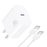 30 Watt Usb C Fast Charger For Google Pixel 9/9 Pro Xl Fold/8/8 Pro/8A/7/7 Pro/7A/6/5/4/3Xl, Iphone 16/15 Pro Max, Samsung S25/S24/S23, Android, 30W Type C Super Fast Charger Block + 6Ft Charging Cord