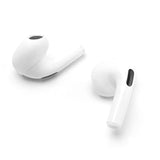 Airpods Earpods Covers Anti-Slip Silicone Soft Sport Covers Accessories For Airpods 3 Earbud Airpods Ear Tips 5 Pairs (White)