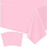 4 Pink Tablecloths 51x86in for Valentine Wedding and Party Decor