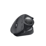 Mx Ergo S Advanced Wireless Trackball Mouse, Usb-C Rechargeable Wireless Ergonomic Mouse With Bluetooth And Encrypted Dongle, 6 Programmable Buttons, For Pc/Mac