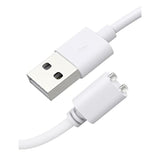 2.6Ft Magnetic Usb Dc Charger Cable Replacement Charging Cord - White(5Mm/0.2I