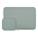 MOSISO Laptop Case 13.3 inch, 13-13.3 inch Laptop Sleeve Bag Compatible with MacBook Air/Pro 13 / Pro 14, HP Dell ASUS Lenovo Notebook, Neoprene Computer Sleeve Bag with Small Case, Antique Green