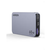 UGREEN Nexode Pro 65W USB C Charger Flat, 3-Port Slim GaN Compact Fast PPS Wall Charger for iPhone 16/15/14, MacBook Air, iPad Pro, Galaxy S24/S23/Note20, Pixel 9/8, Steam Deck