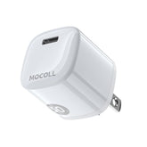 Super Fast 30W Gan Type C Charger Block, Mocoll 30W Usb C Wall Charger, Safe Charging Power Adapter For Iphone 15 Pro Max/14/13/12/11/Ipad/Airpods/Galaxy S23 Ultra/S22/Pixel 8 Pro (White)