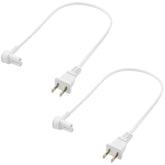 2-Pack - Extra Short Power Cords Compatible With Sonos Era 100 And Era 300 Speakers (White - 19.5 Inches)