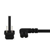 Extra Long 17-Foot Power Cord Compatible With Samsung And Lg Tv Led Smart Screens And Many Other Compatible Electronics - 90 Degree Right Angled L-Shaped Power Cable (17-Foot, Black)