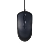 Wired Usb Computer Mouse - Silent Click, Ergonomic Comfort Grip, Braided Cable, Plug And Play, For Pc, Laptop And Desktop (Black)