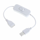 2 Pack Usb Switch On/Off Extension Cable 4 Pin Data Sync 2.0 Cord 303 Rocker T