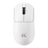 A7 V2 Ultra Wireless Gaming Mouse, Tri-Mode Connection, 59 Grams, Paw3950 Ti Custom 42K Dpi Sensor, Wired/Wireless Dual 8K Polling, 130 Hour Battery Life - White