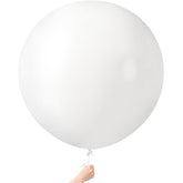 4Pcs 36-Inch White Latex Giant Balloons for Wedding, Graduation, Anniversary Decor