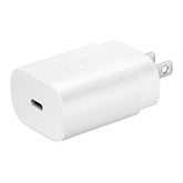 SAMSUNG 25W Wall Charger USB C Adapter, Super Fast Charging Block for Galaxy Phones and Devices, Cable Not Included, 2021, US Version, White