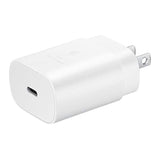 SAMSUNG 25W Wall Charger USB C Adapter, Super Fast Charging Block for Galaxy Phones and Devices, Cable Not Included, 2021, US Version, White