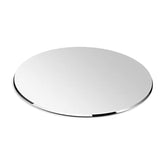 Round Aluminum Mouse Pad Dual Sided Metal Mouse Mat For Gaming Office And Home Use Silver Finish For Desktops Pcs And Laptops