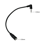 2Pack Right Angled 3-Pole 2.5Mm Male To 2.5Mm Female Camera Remote,Headphone Headset Audio Adapter Cable Extender Stereo Jack (2Pack Straight)