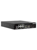 10-Port 10Gbe Half-Width Rackmount Layer 2 Managed Switch With 2 X 10Gbe Sfp+, 2 X 10Nbase-T Rj45, And 6 X 2.5Gbe Rj45 Ports (Qsw-M2106R-2S2T-Us)