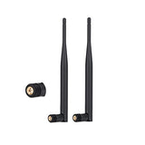 Bluetooth Antenna Wifi Sma Male Pc 2.4Ghz 6Dbi Single Band Boost Bluetooth Audio Range For Home Office Wireless Network Router Ip Camera Amplifier Wireless Range Extender 2 Pack (Sma-Male)