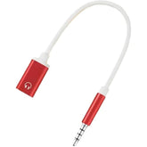 Headphone Jack Adapter, 3.5Mm Male To Typec Female Audio Cable Cord, Usb C To Aux Audio Dongle Cable Cord, Compatible With Mp3 Players, Cd Players, Laptops, Tablets, Smartphone (Red)