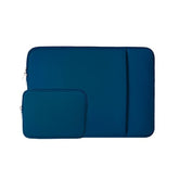 Rainyear 14 Inch Laptop Sleeve Case Protective Soft Padded Zipper Cover Carrying Computer Bag With Front Pocket & Accessories Pouch,Compatible With 14" Notebook Chromebook Tablet Ultrabook (Navy Blue)
