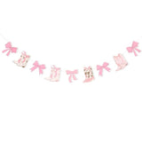 Coquette Bow Cowgirl Boots Banner Pink Western Cowgirl Boot Decor