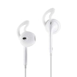 Ear Hook Covers For Earbud Headphones, Noise Isolation Anti-Slip Silicone Earbuds/Ear Plug Tips 3 Pair Cover Tips Accessories Compatible Headset Mnhf2Am/A (White 6Pcs)