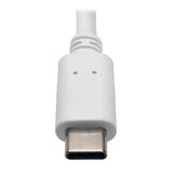 USB-C to DisplayPort Adapter Cable, USB C to DP Converter Cable with Equalizer, 8K UHD, HDR, PD Charging 60W, 6in, White (U444-06N-DP8WC)