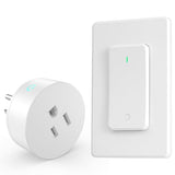 Remote Switch Outlet, 15A/1500W Remote Control Outlet Plug With Switch, Wireless On/Off Light Switch Wall Mounted, Tuv List, No Wiring Needed, 500Ft Rf Range,For Lamp,Fans,4000V Anti Surge