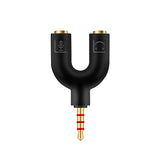 2 In 1 3.5Mm Headphone Splitter Adapter (Microphone + Audio) Female To Male&Male To Female Stereo Jack Y Cable Compatible For Ps4,Ps5,Nintendo Switch,Phone,Laptop(3 In 1 Pack)
