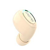 Single Wireless Bluetooth Earbud With Mic, Lightweight In-Ear Headset For Android, Ios & Laptop, Ideal For Office, Driving, Students, Supermarket & Restaurant Staff (Beige)