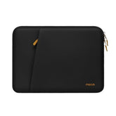 MOSISO 13.3 inch Laptop Case, 13-13.3 inch Laptop Sleeve Compatible with MacBook Air 13 13.6/Pro 13/Pro 14,HP Dell ASUS Lenovo Notebook, Portable Neoprene Carrying Computer Bag with Bevel Pocket,Black
