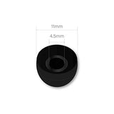 10 Pairs Medium Silicone Replacement Earbuds Ear Bud Tips β Black