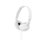 Sony ZX Series Wired On-Ear Headphones, White MDR-ZX110